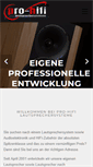 Mobile Screenshot of pro-hifi-hoehn.de