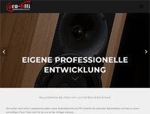 Tablet Screenshot of pro-hifi-hoehn.de